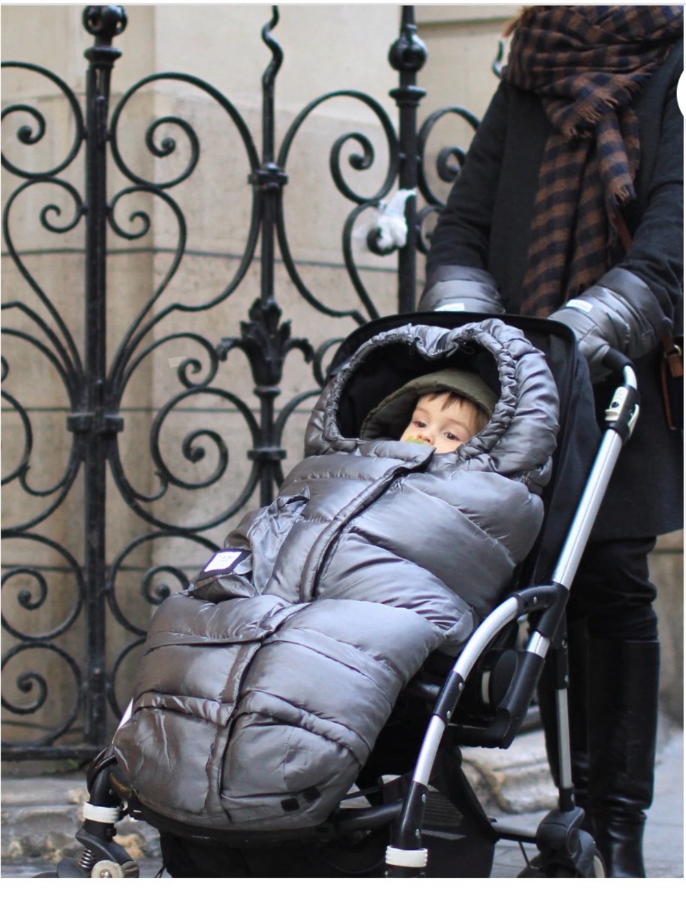 Winter stroller cover - Puffer Baby Bunting - Insulated Hooded Stroller Blanket - Picture 5 of 5